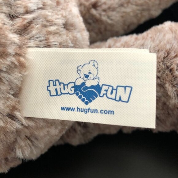 HugFun 2 Tone Brown Bear Ribbed Feet and Ears Size Med 17" - Picture 7 of 9
